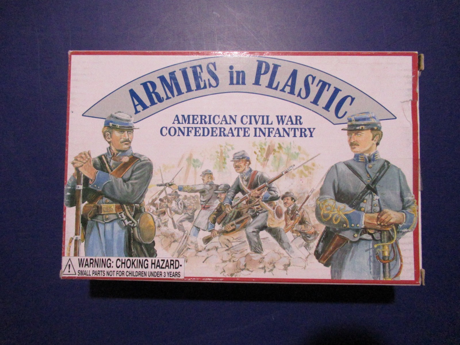 ARMIES IN PLASTIC #5411 American C. War Confederate Infant 1/32 F 20/ 10 P/ Gray