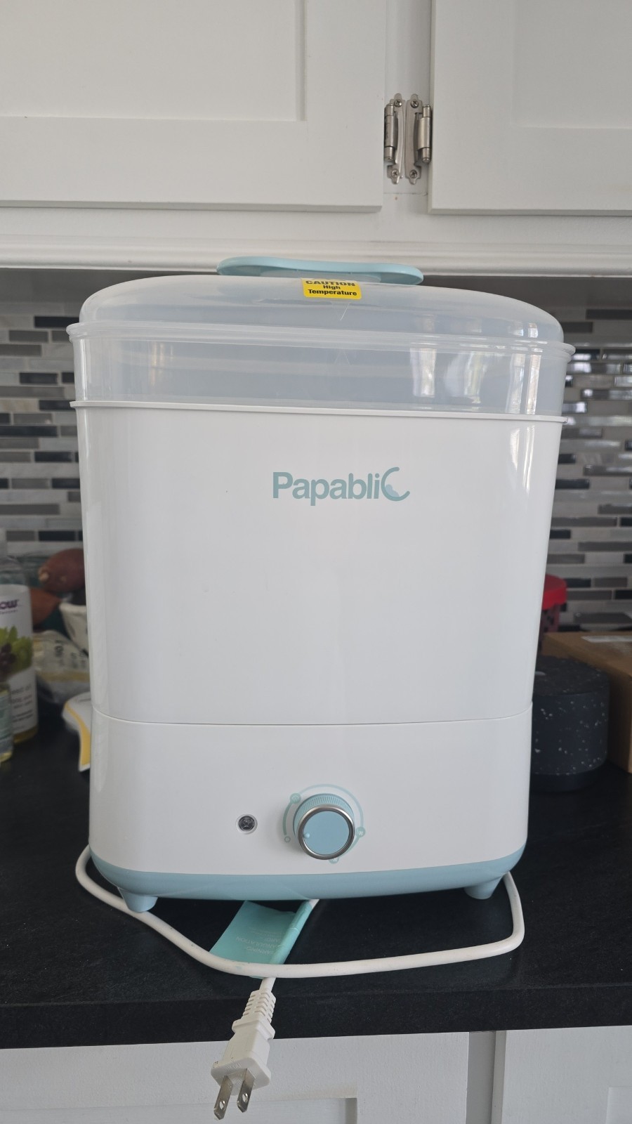 Papablic Baby Bottle Electric Steam Sterilizer - Perfect For Pump Parts Too!