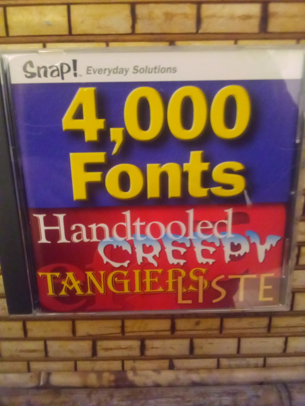 Snap! Everyday Solutions 4,000 4000 Fonts CD for Windows 95 / 98