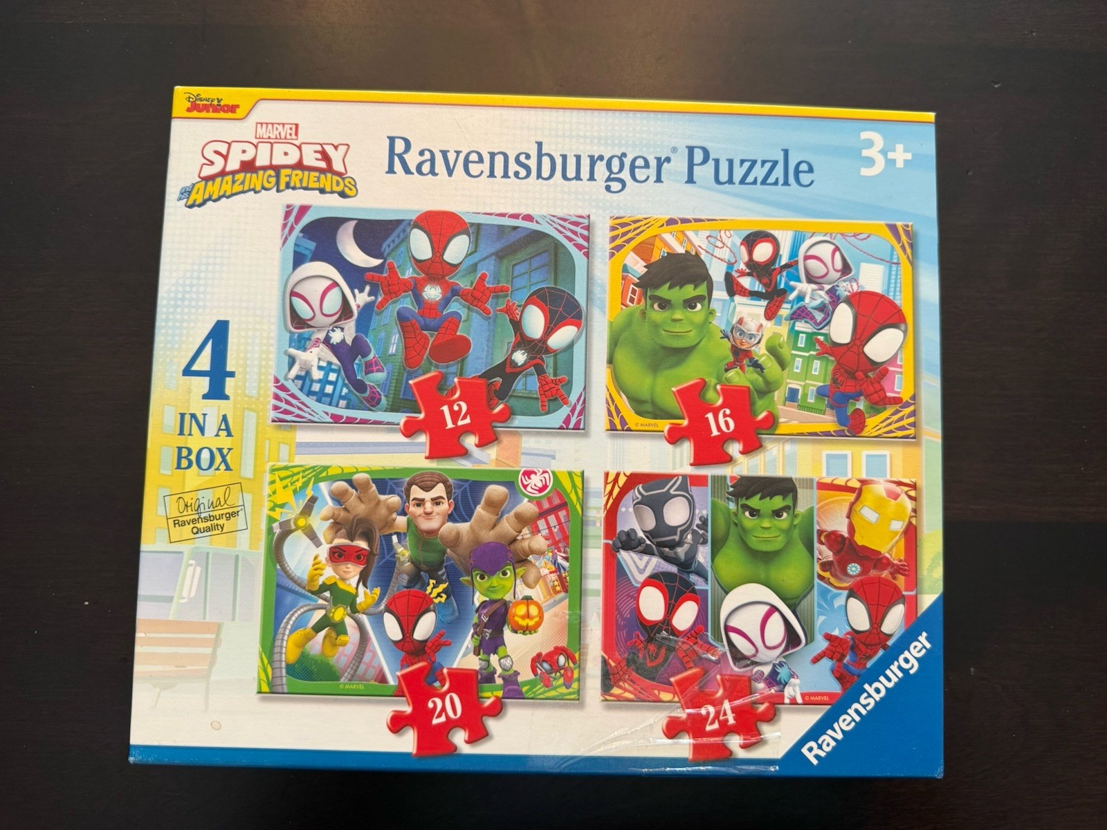 Ravensburger Puzzle Marvel Spidey Amazing Friends 4 in a Box