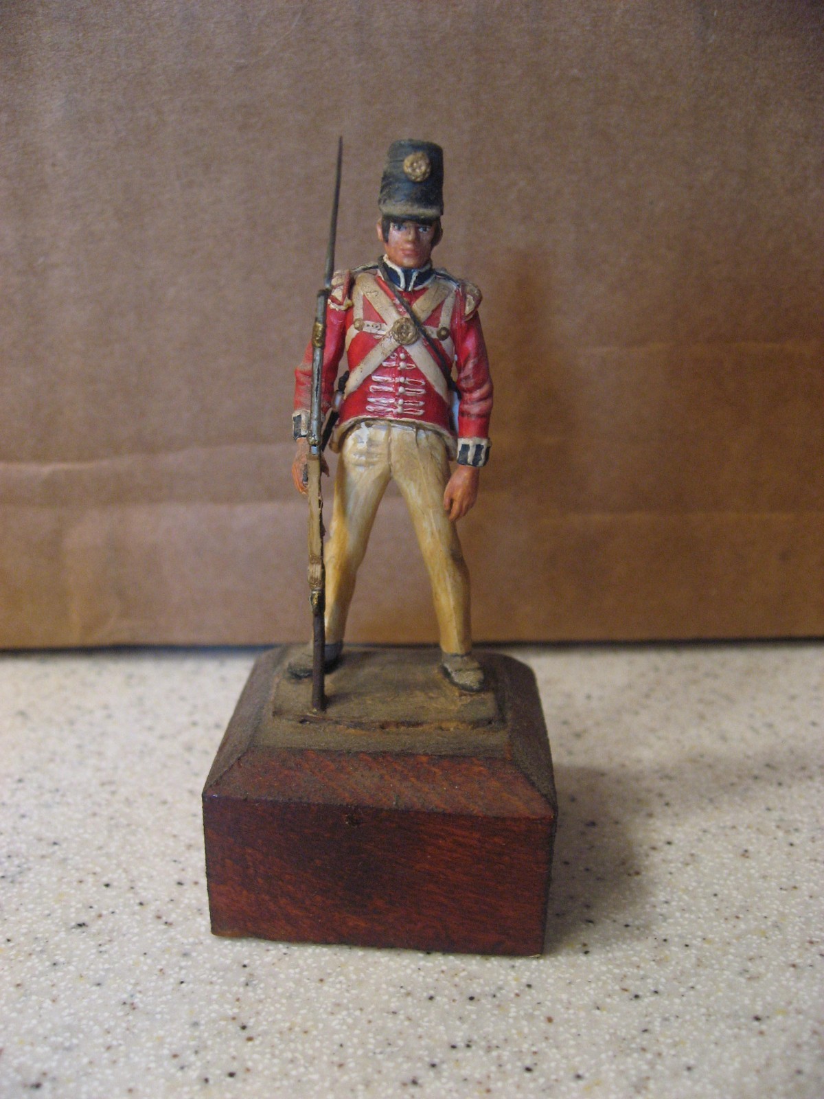 Vtg British Infantry, The King's German Legion Hand Painted Plastic Model Figure