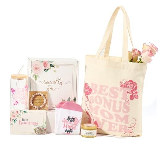 Birthday Gifts Basket from Daughter Son, Mothers Day Birthday Unique Bonus Mom