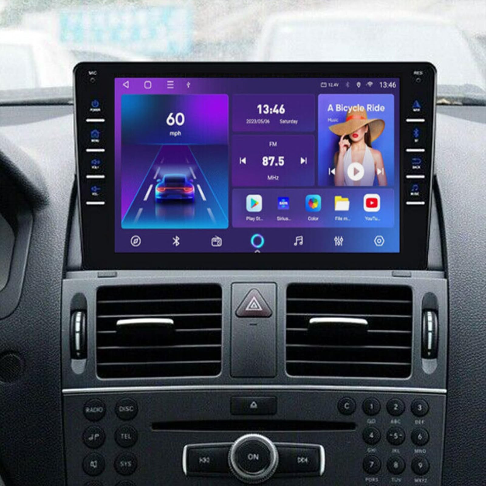 8Inch Touchscreen Car Stereo for W204 2006-2011 Wireless Carplay Android Auto