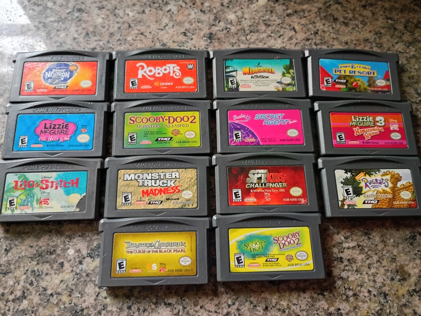 Nintendo Gameboy advance games lot