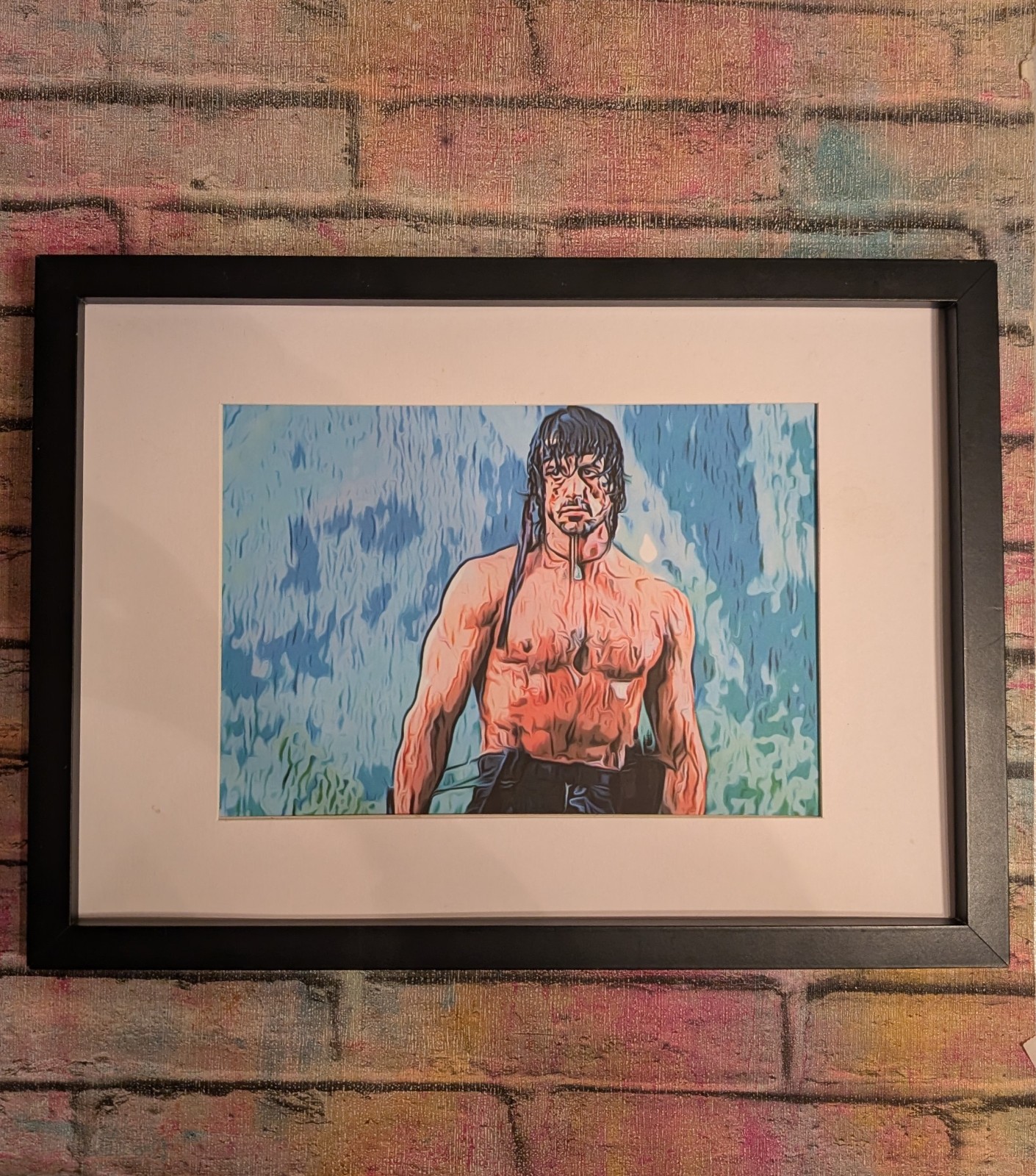 Rambo Sylvester Stallone cult 80s film   Picture Pop Art Tribute Wall art