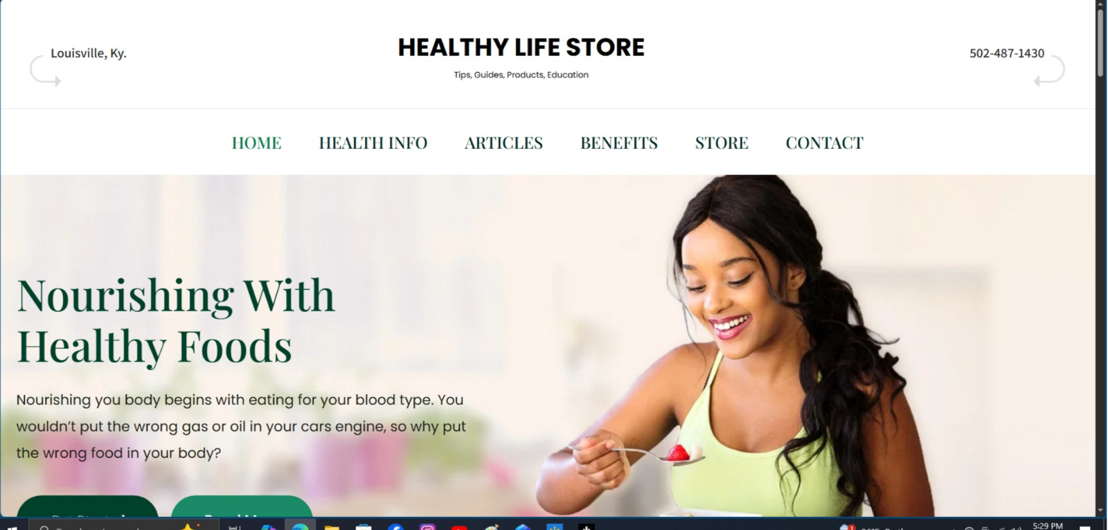 Health Store - Nutrition, Fat Loss, Supplement Sales Website For Sale