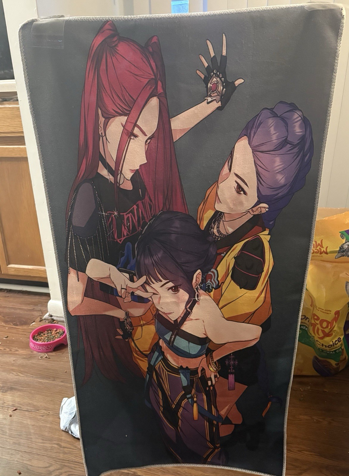 K-Pop Demon Hunter Fabric Wall Art Tapestry Sign Banner