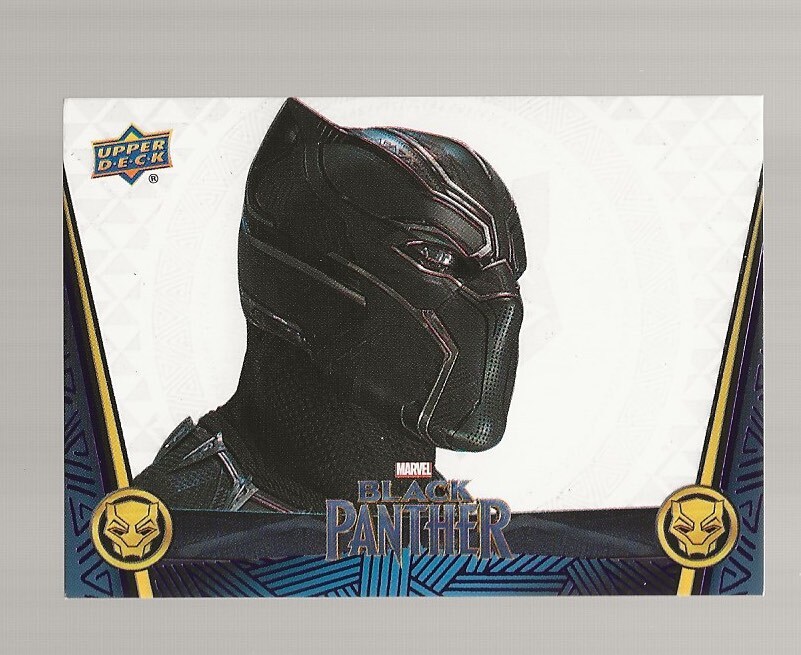 2018 UD Marvel Black Panther Chadwick Boseman T'Challa Indigo 11/50