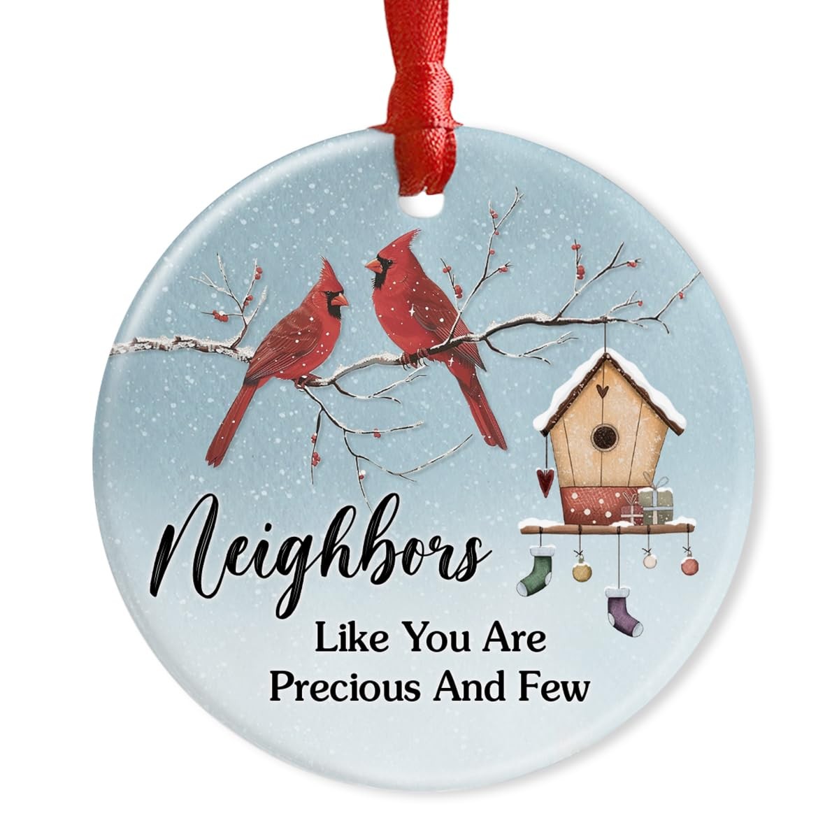 CHOANG Neighbor Ceramic Ornaments Decor Christmas - Friendship 