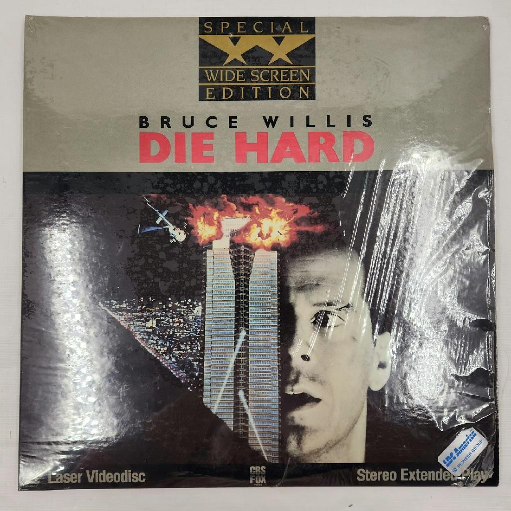 Die Hard Special Wide Screen Edition Bruce Willis Movie (Laserdisc) - New, As Is