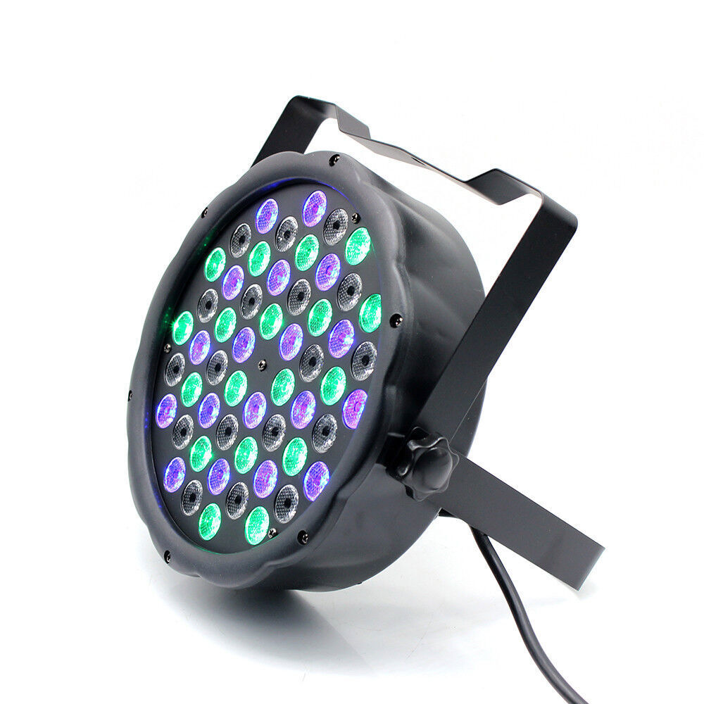 DJ Slim Par64 RGBW 54X3W LED Light PAR 3in1 DMX Outdoor Color Mixing Stage Lamp