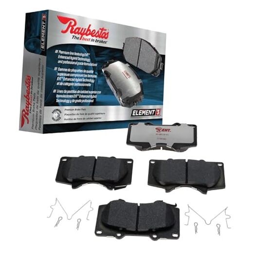  Element3 EHT Automotive Replacement Front/Rear Brake 1 Set of Front Brake Pads