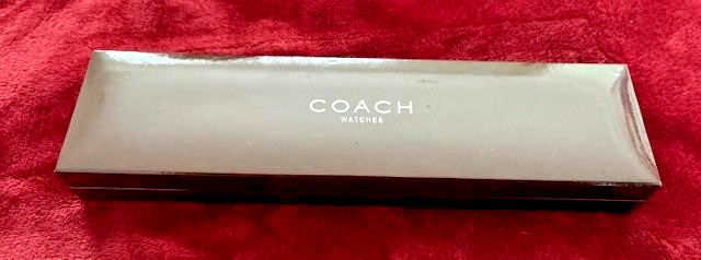 COACH Watch Display Presentation Gift Box Original NO WATCH w/Instruction Book