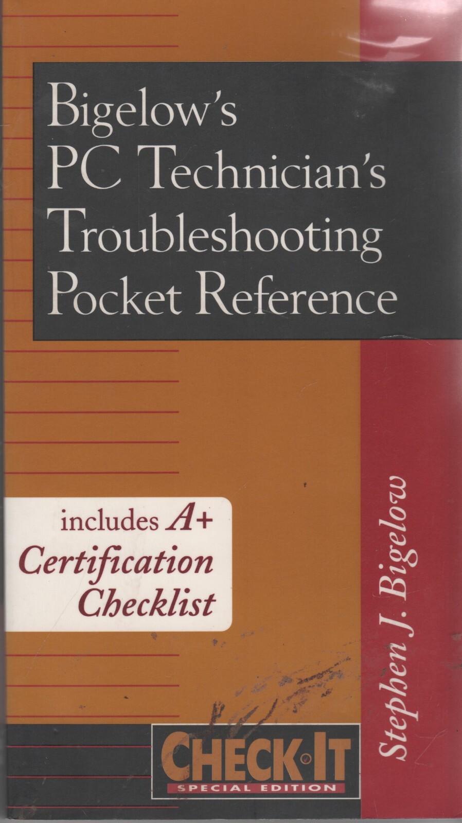 ITHistory BOOK (1998) Bigelow's PC Technician Troubleshoot Pocket Ref McGraw OF