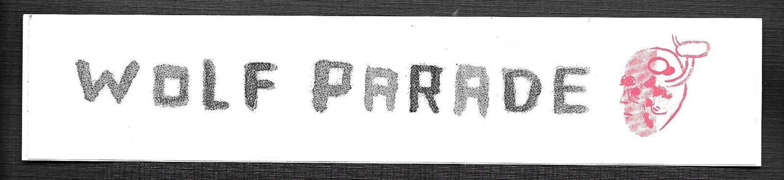 Handsome Furs WOLF PARADE Alternate 2006 PROMO STICKER DECAL 8x1 for Apologies