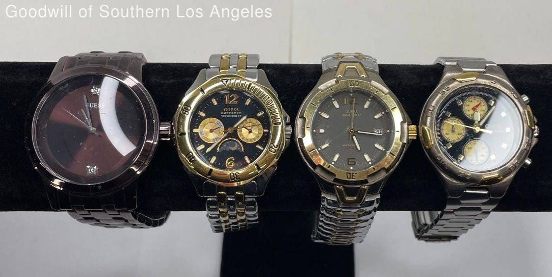 Guess Water Resistant Automatic Watch Lot of 4