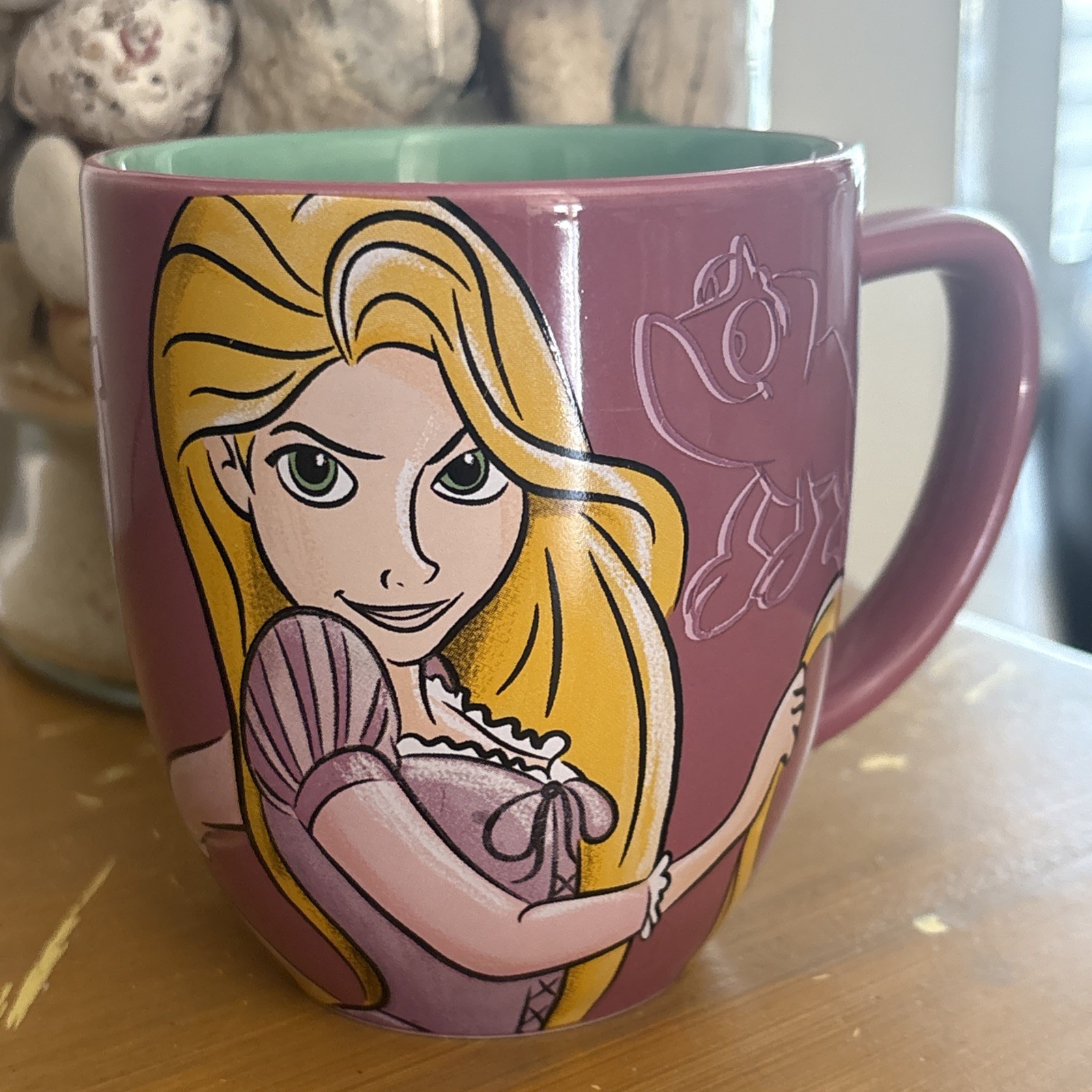 Disney Store Tangled Rapunzel Reach For the Stars   Purple Coffee Mug