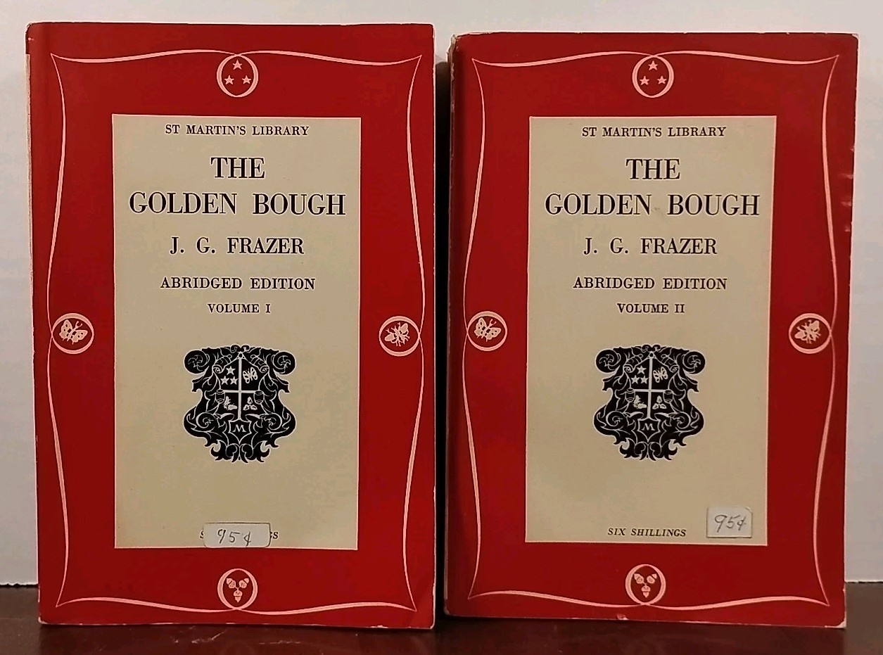 The Golden Bough by J. G. Frazer - 1957 - (2) Vintage Trade Paperback Volumes