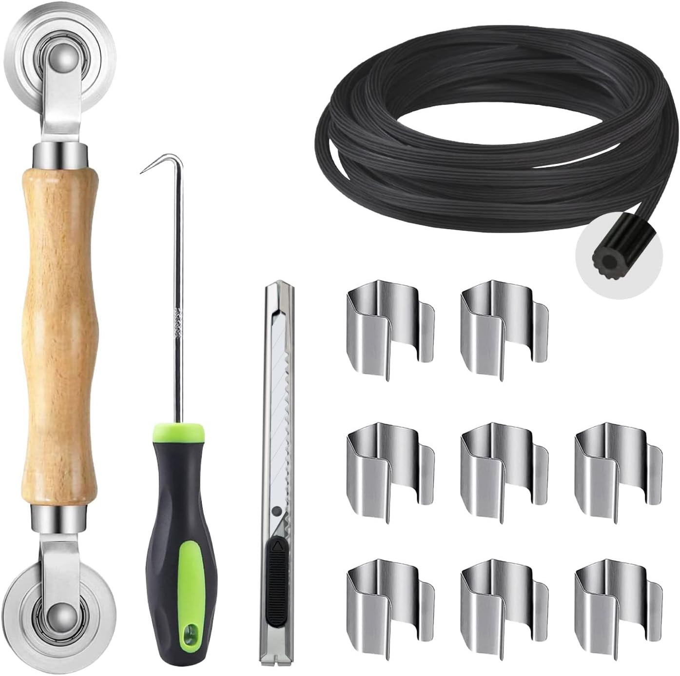 Screen Repair Kit, 5 in 1 Screen Tool - Screen Roller Tool, Spline Removal Hook