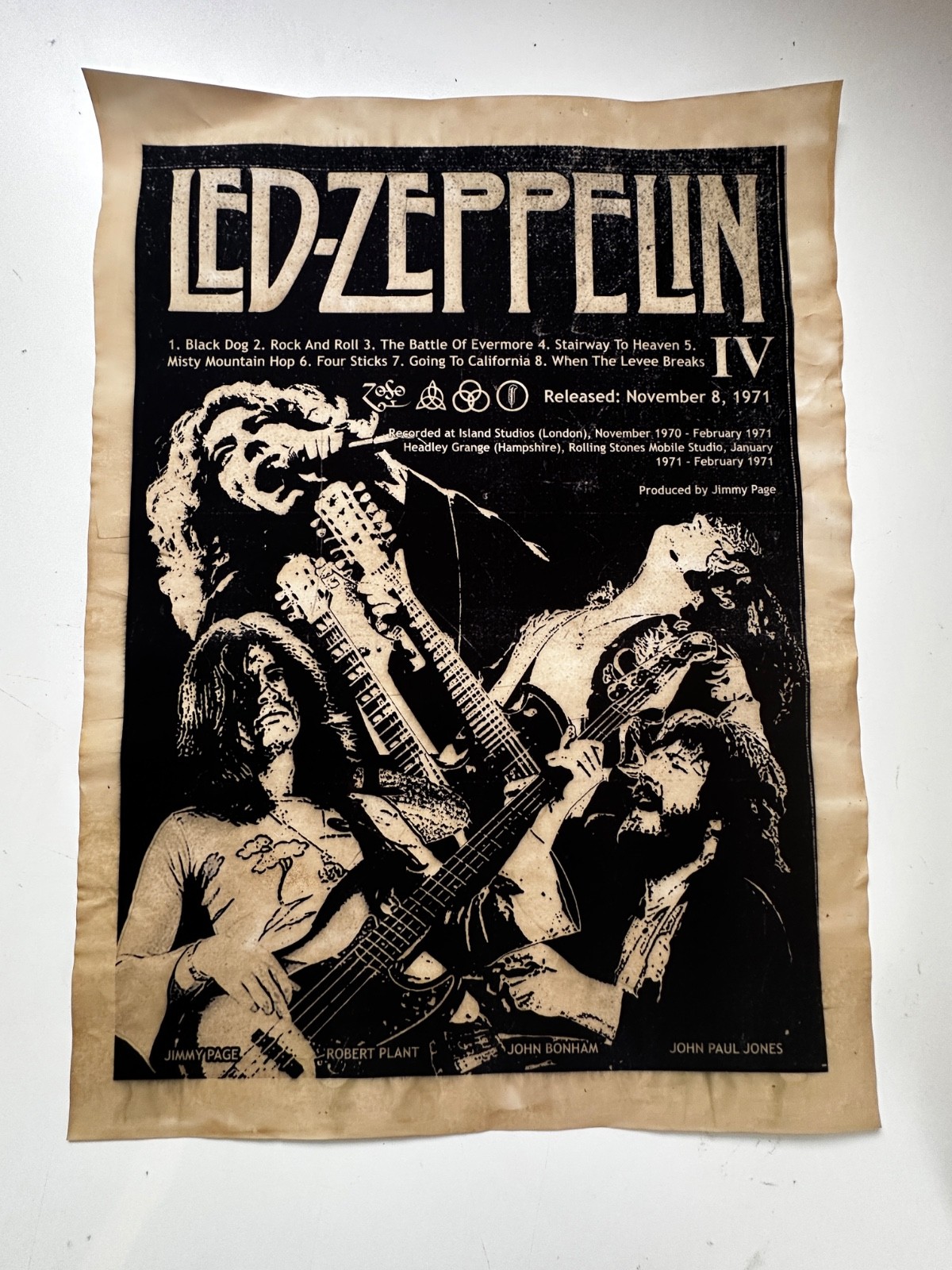 vintage Led Zeppelin 18x24" poster art Reproduction home decor