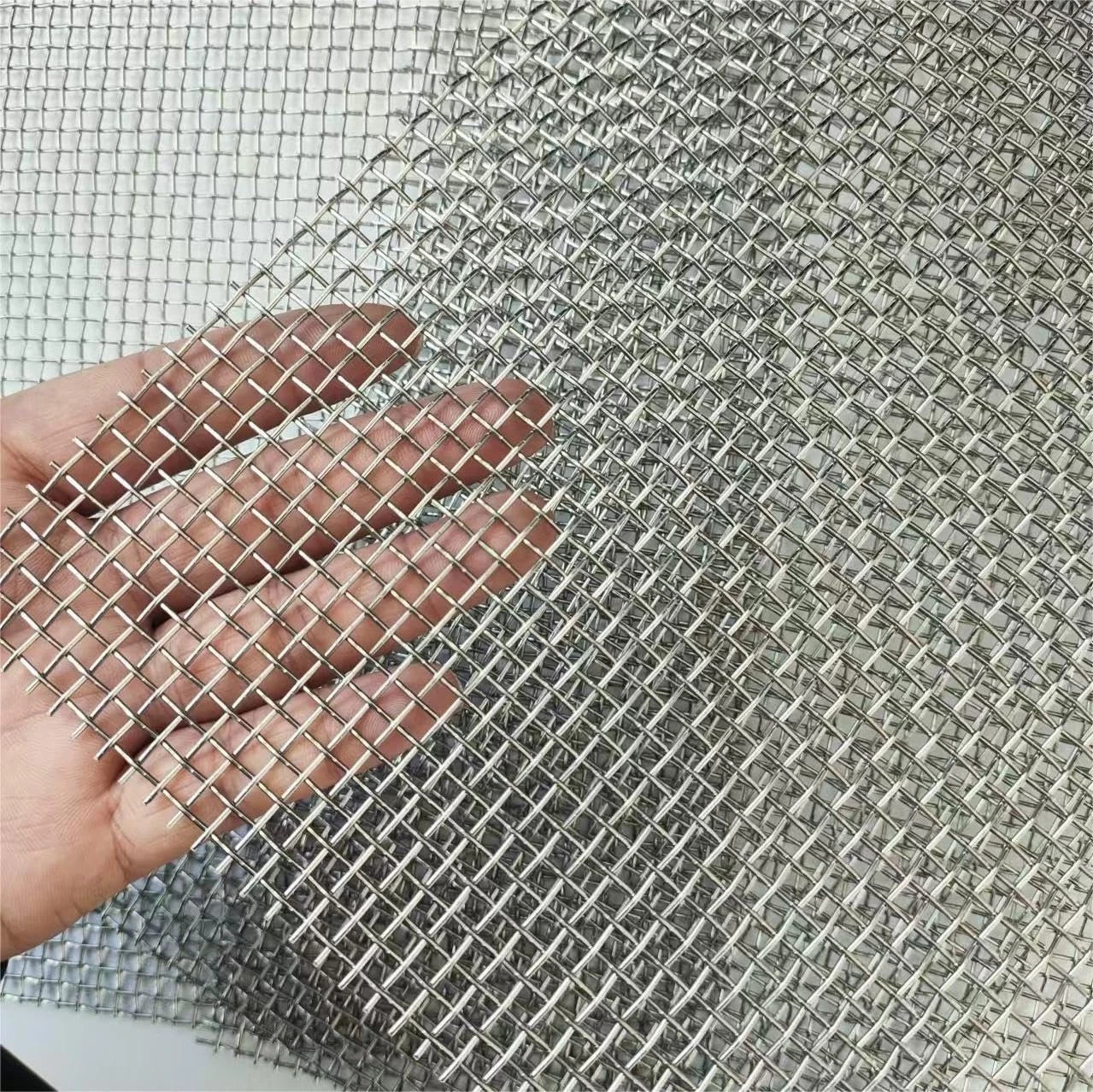 304 Stainless Steel Mesh 10 Mesh, 0.7mm Wire Dia, 4 Pack 12x8 Inch Metal Mesh fo