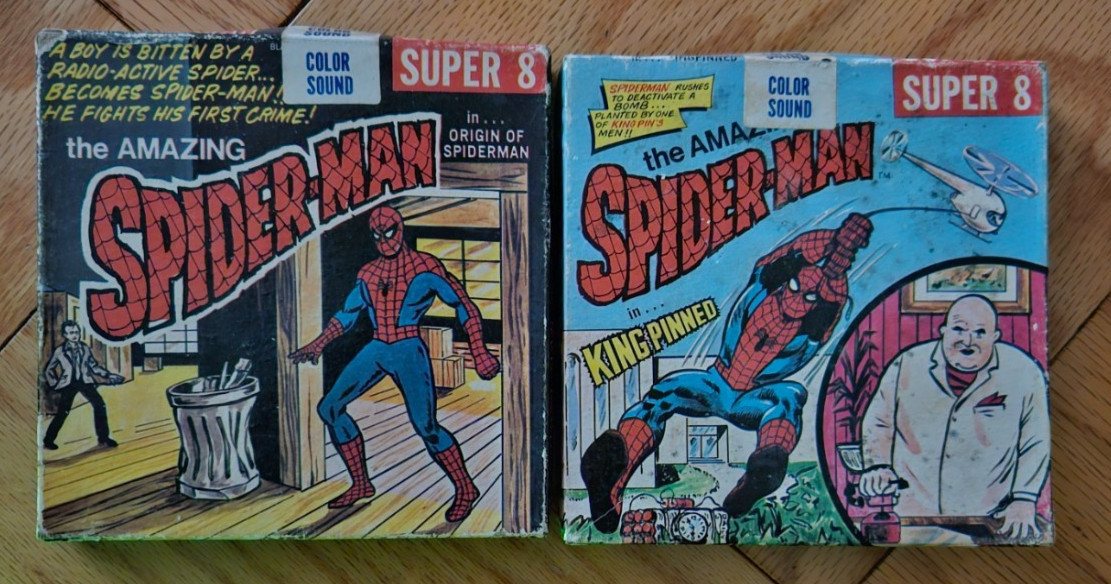2 Amazing Spider-Man Super 8mm films with Box