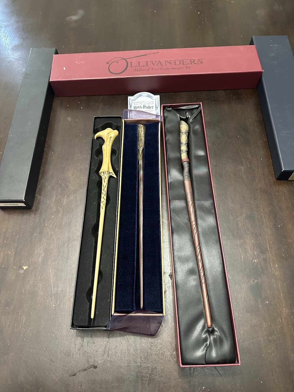 3 Harry Potter Wands The Noble Collection