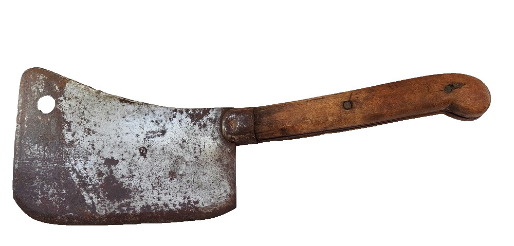 Antique Meat Cleaver No 8 McArthur Wirth & Cooney Syracuse, NY with Arrow Logo