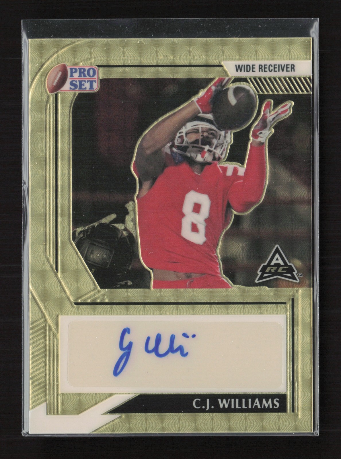 2022 Leaf Valiant C.J. Williams Portrait Auto Gold 1/1 USC Trojans #PA-CJW