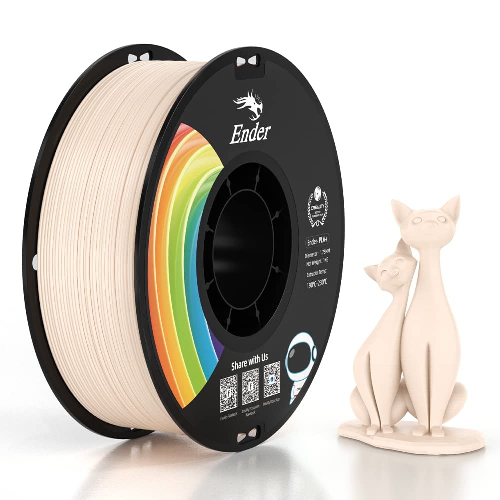 Creality 3D Printer Filament, PLA Plus Filament 1.75mm PLA+, Beige Pla+ 
