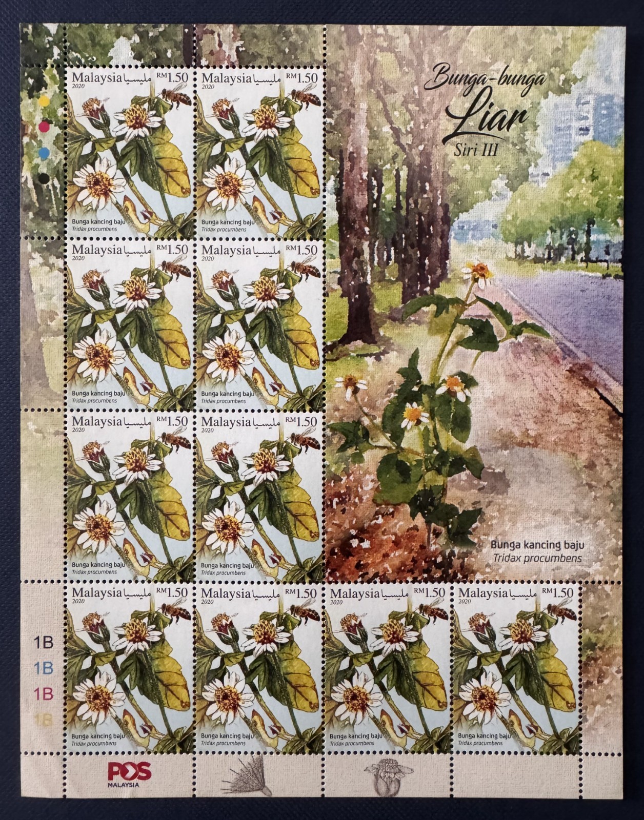 MALAYSIA 2020 Wildflowers RM1.50 sheet of 10V MNH SG#2425