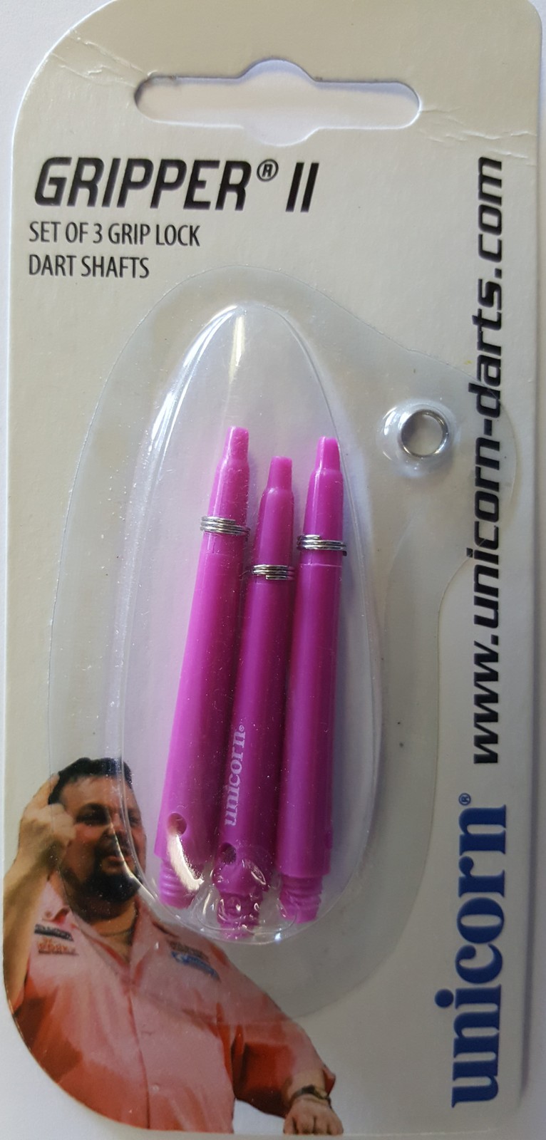 Unicorn Gripper 2 Fuscia Medium Dart Shafts