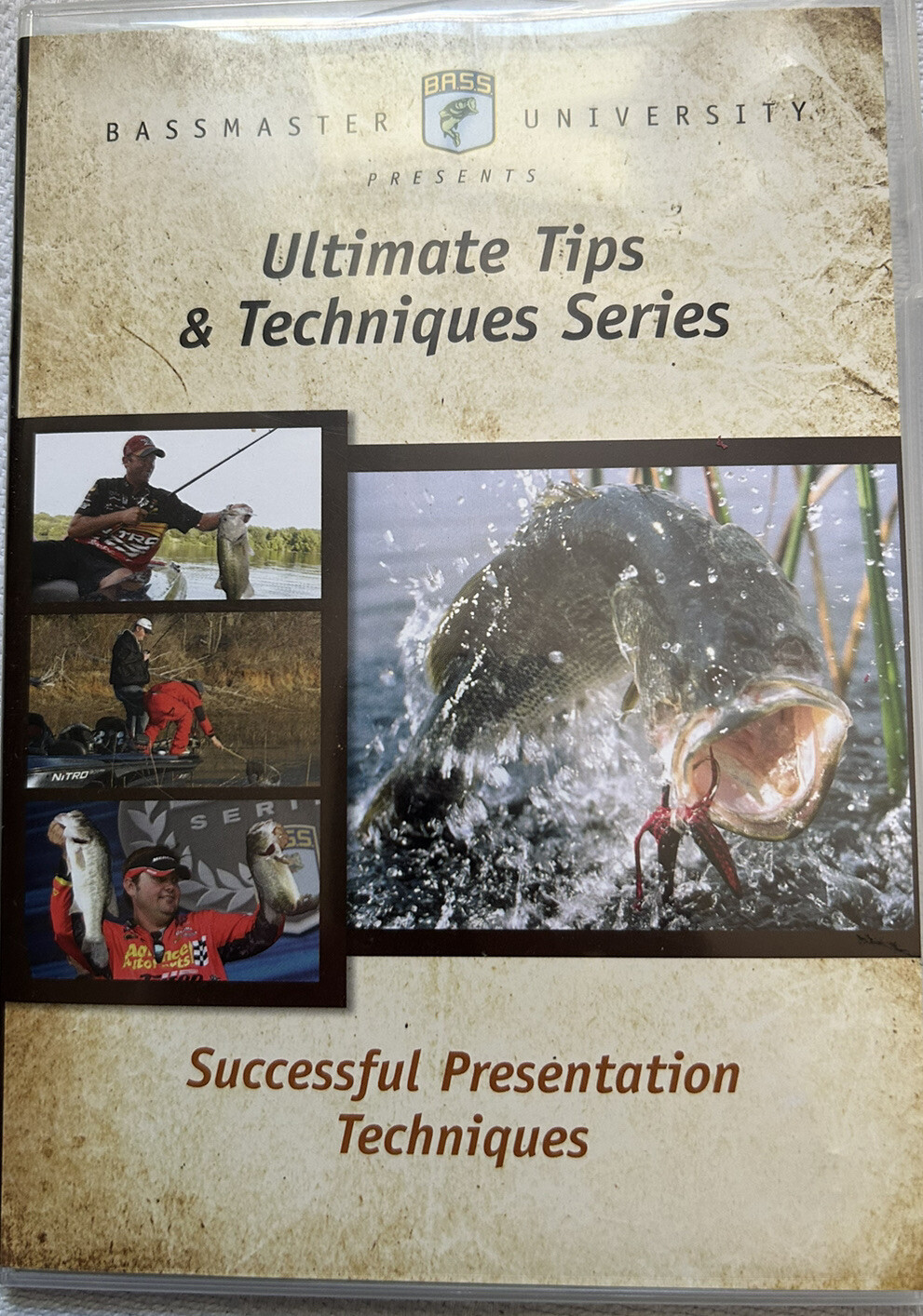 ULTIMATE TIPS & TECHNIQUES SERIES, DVD Bassmaster University” (FREE SHIPPING)