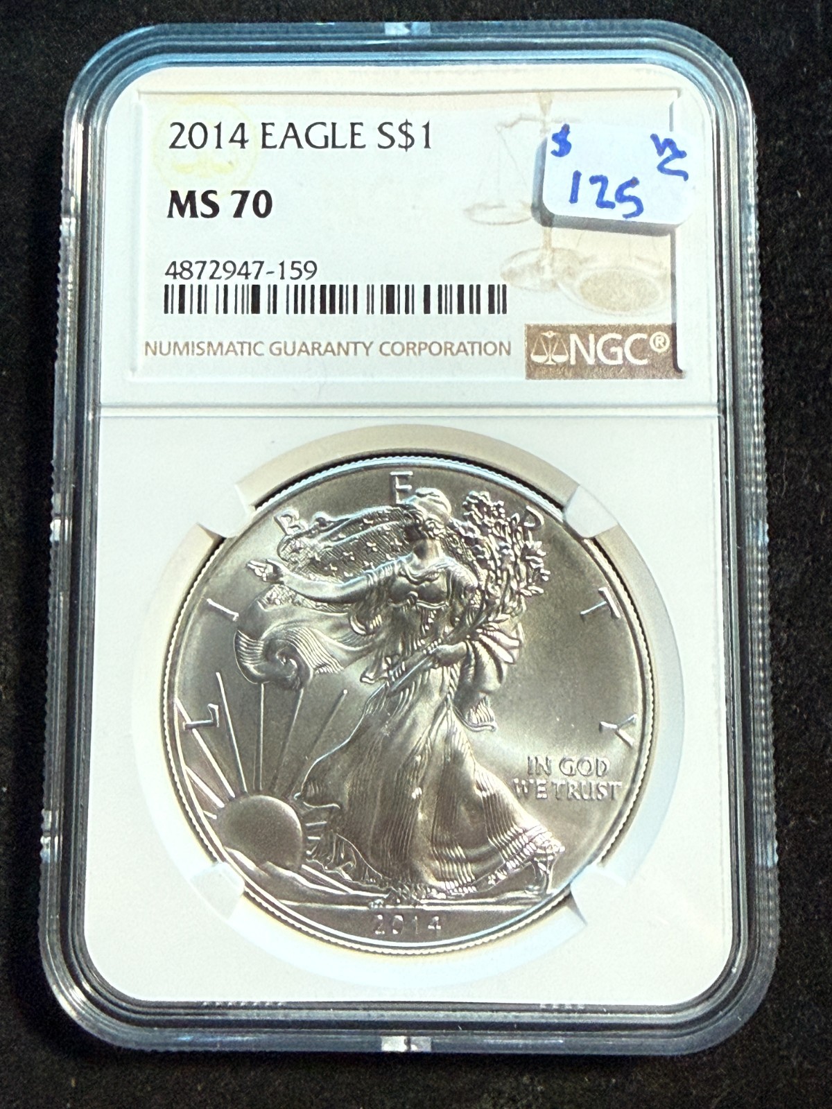 2014 AMERICAN SILVER EAGLE NGC MS 70 159