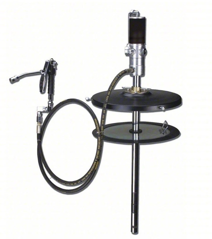 Westward 5NUE5 Air Operated Grease Drum Pump 50:1, 55 gal / 400 lb, 7500 Psi