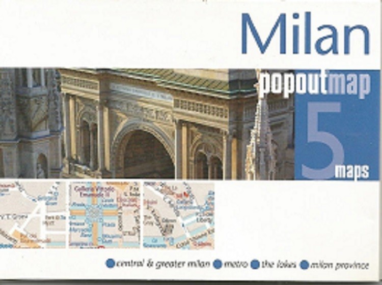 Milan Italy Popout Map 2014