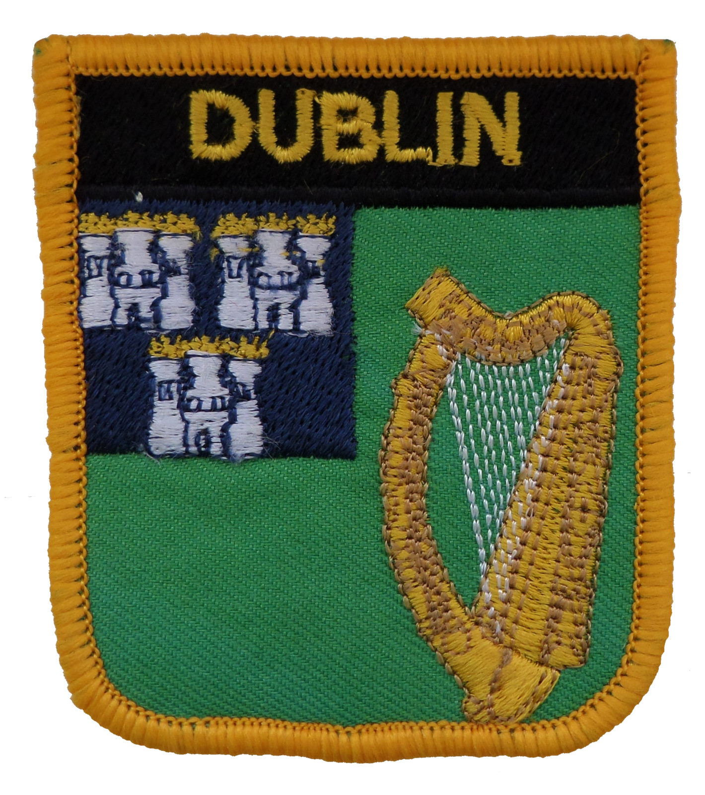 Dublin Ireland Shield Embroidered Patch
