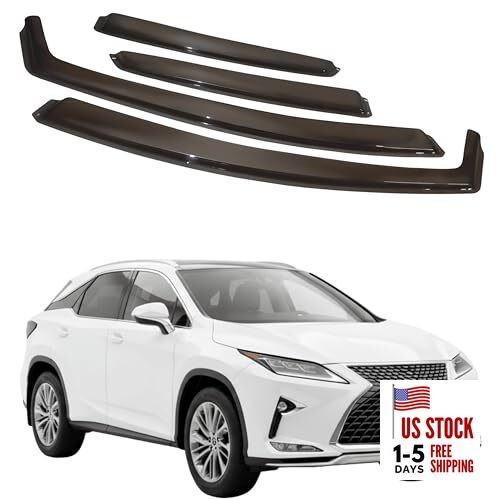 in-Channel Car Window Rain Guard RX450h RX350 RX200t Fsport (for 2016+) 4pcs
