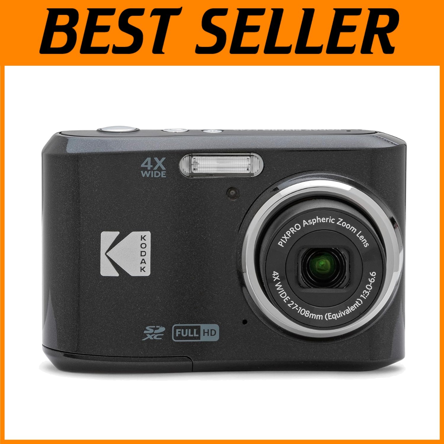 PIXPRO Friendly Zoom FZ45-BK 16MP Digital Camera w