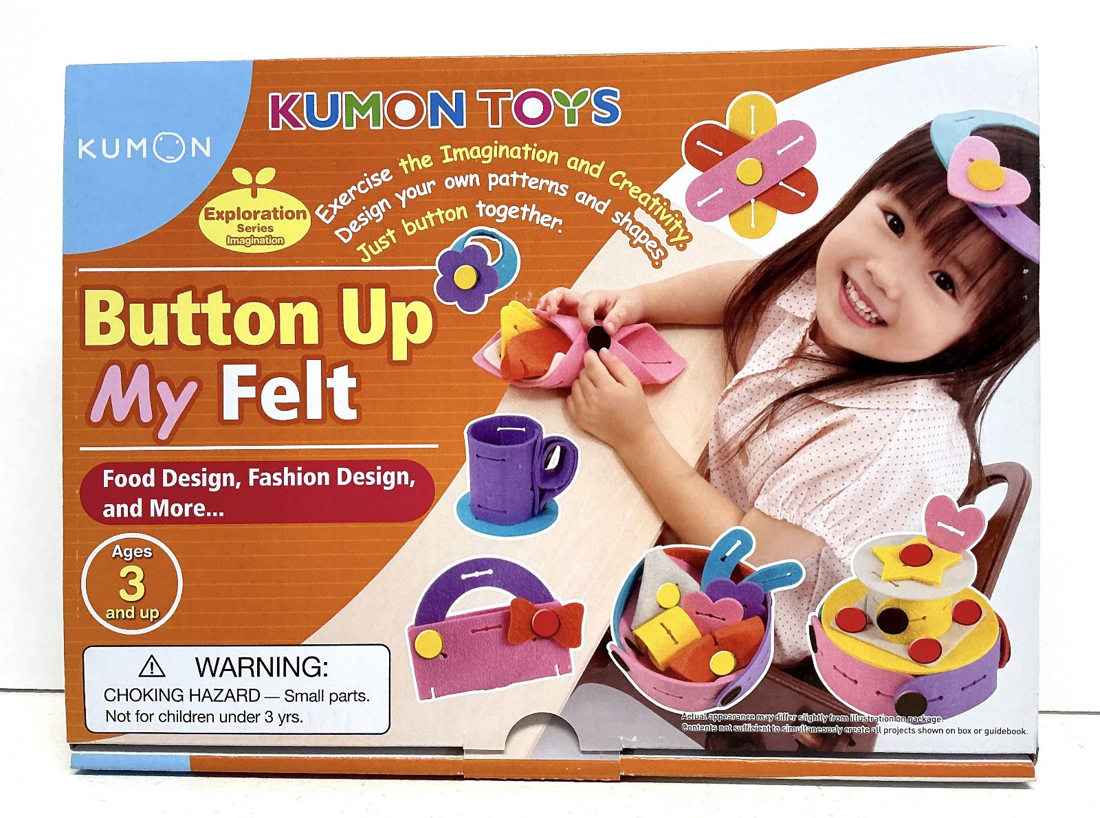 Kumon Toys Button Up My Felt CRAFT KIT NEW