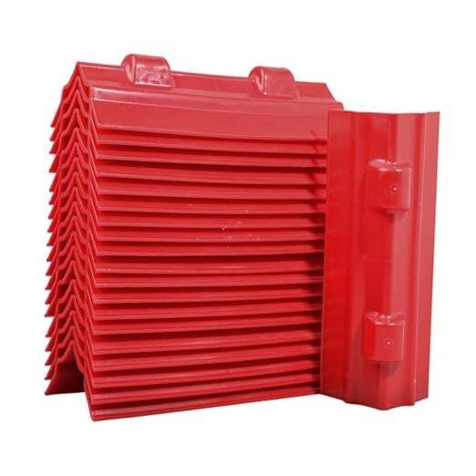 ENJ 20 Pack Red Flatbed Edge Protectors for Cargo Loads Corner Protectors 12"