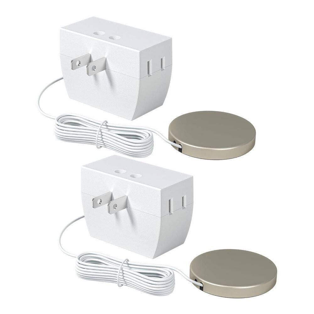 120-Volt Plug and Play Touch Dimmer Switch White 2-Pack for Dimmable Indoor LED 