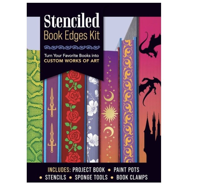 Stenciled Book Edges Kit