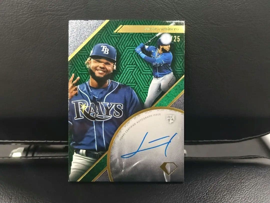 Junior Caminero 2024 Topps Diamond Icons RC Auto /25 Baseball Card