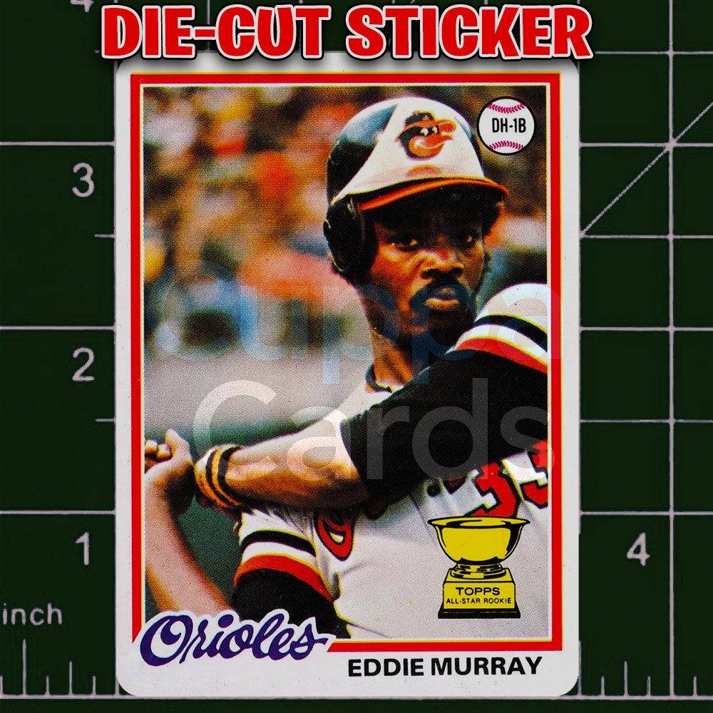 Eddie Murray, 1978 Topps All Star Rookie Card RC #36 | Die-Cut Replica Sticker
