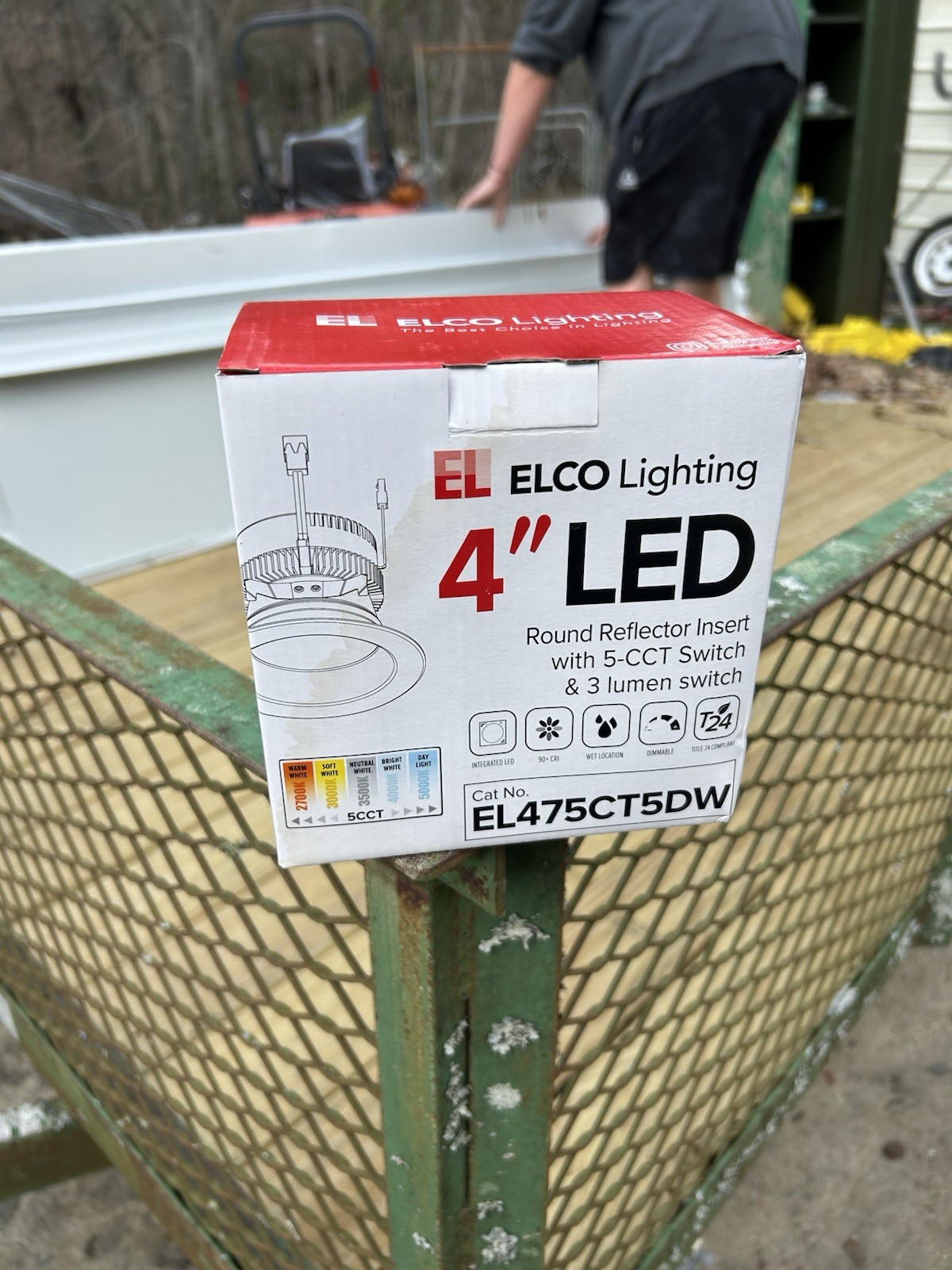 Elco Lighting 4 In Round Reflector Insert With 5 Cct Swithc And 3 Lumen Switch