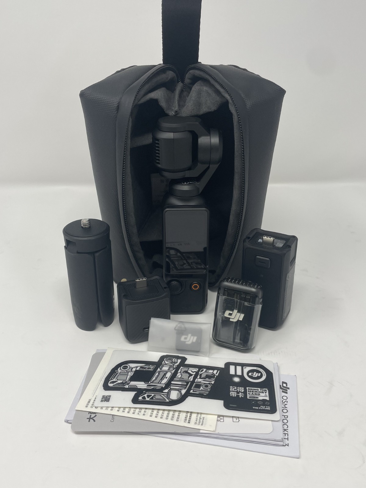 Brand New DJI Osmo Pocket 3 Creator Combo 4K Camera 3-Axis Gimbal Mic Tripod