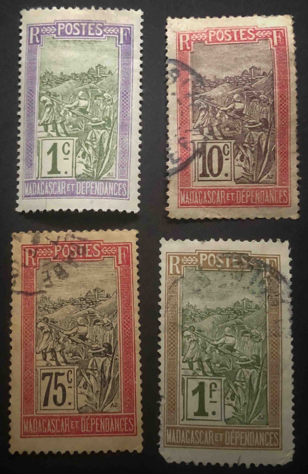 France | 1908-1917 | Madagascar | SG 53a,57,66,67 | Very Good ULH