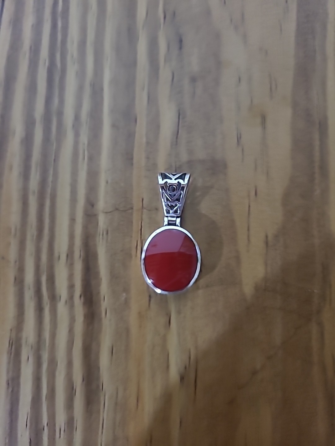 Silpada Sterling Silver Red Reversible Filigree Pendant S1300 2009-2010