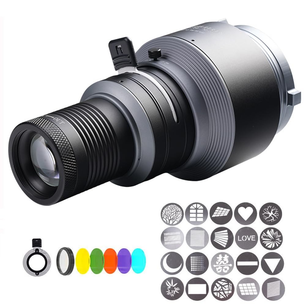 Bowens Mount Spotlight Conical Optical Snoot kit,Photography Studio Lighting ...